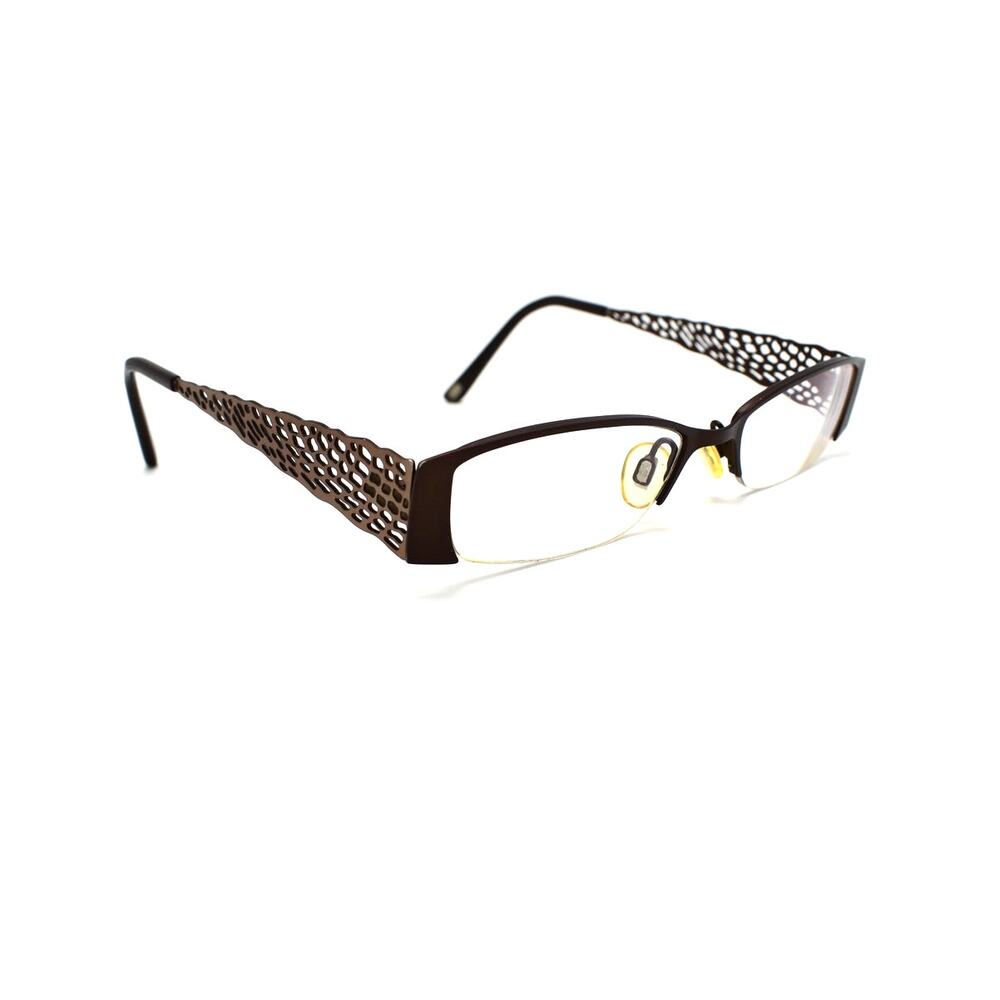 KLiiK Denmark 419 48-17-140mm Brown Women's Eyeglass FRAMES ONLY -GOOD CONDITION